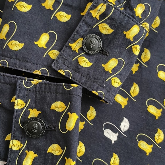 Vintage Gianni Versace Istante Button Down Shirt Floral - Picture 14 of 15